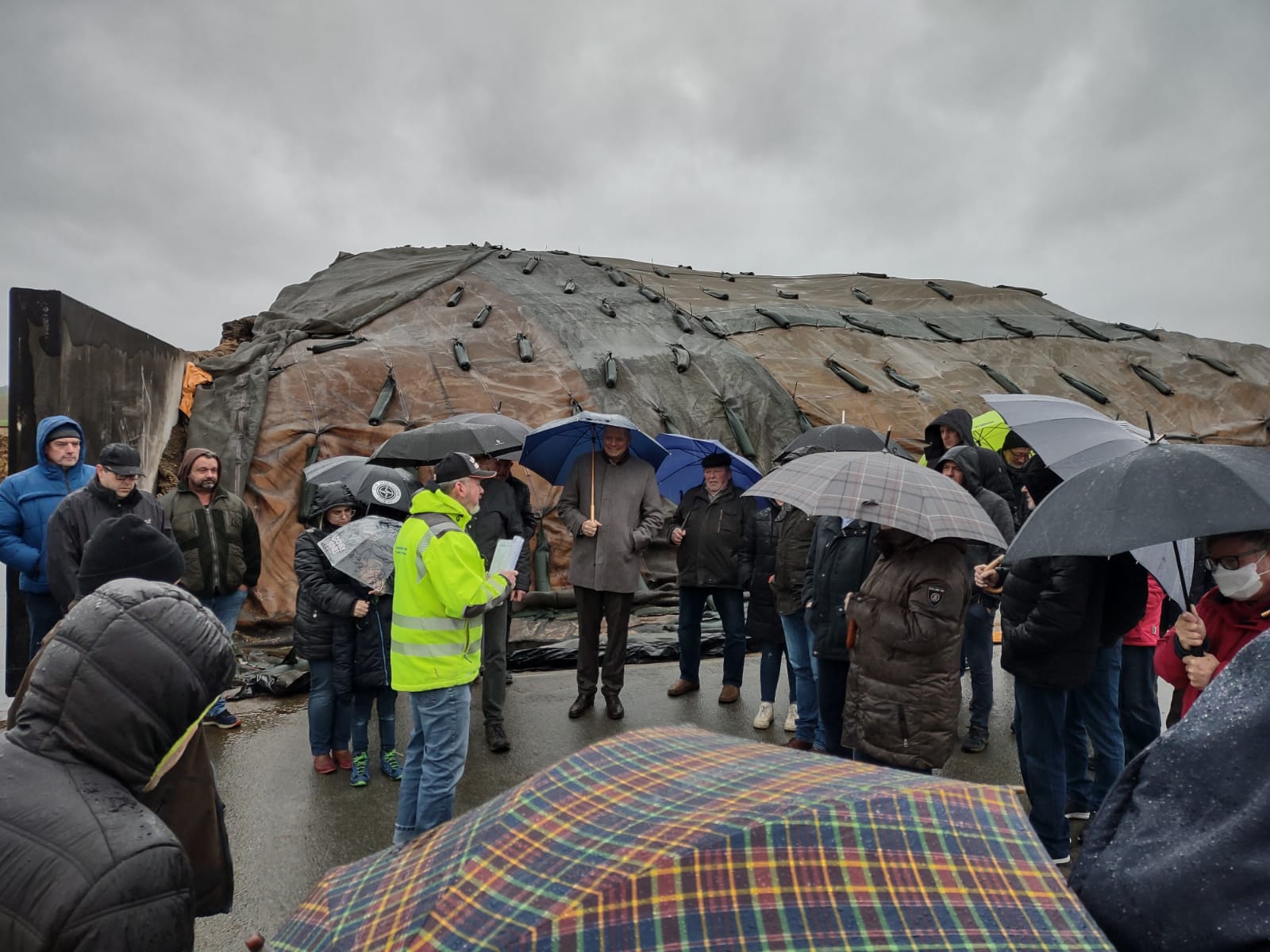 Besichtigung Biogansanlage in Peckelsheim im April 2022