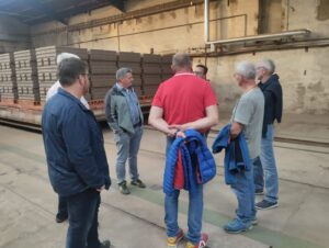 Besuchergruppe im Ziegelwerk Lücking